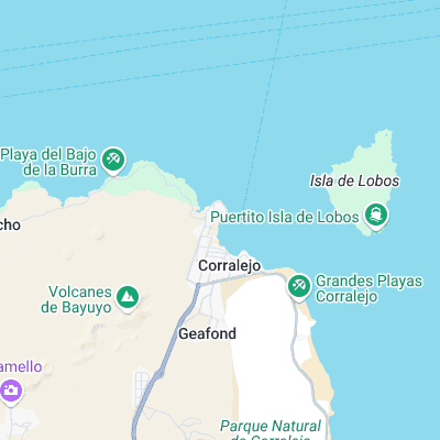 Corralejo Harbor surf map