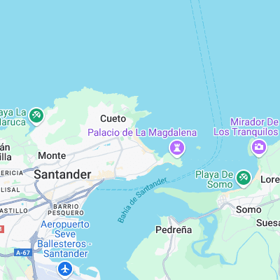 El Sardinero surf map