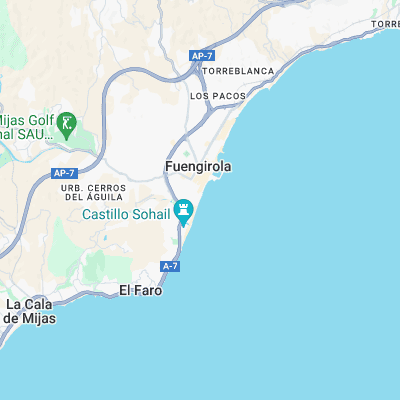 Fuengirola surf map