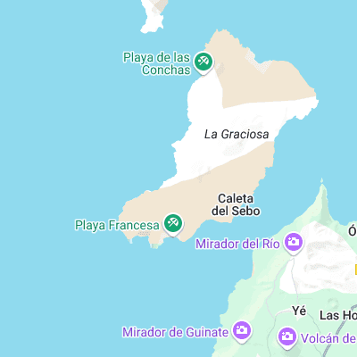 La Graciosa surf map