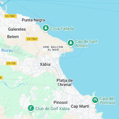 La Siesta surf map