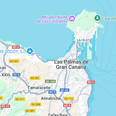 Lloret surf map