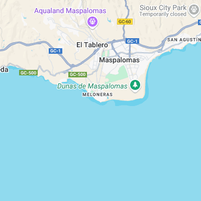 Maspalomas surf map