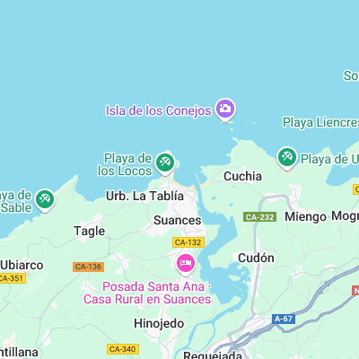 Playa de La Concha surf map