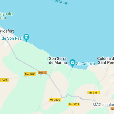 Son Serra de Marina surf map