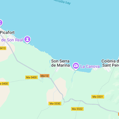 Son Serra de Marina surf map