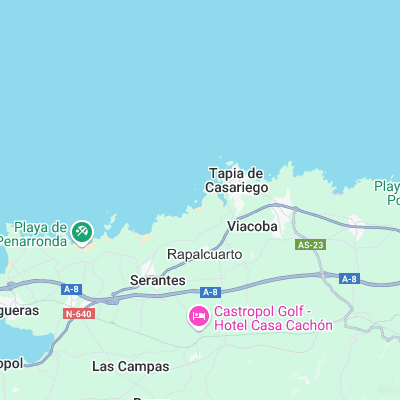 Tapia de Casariego surf map