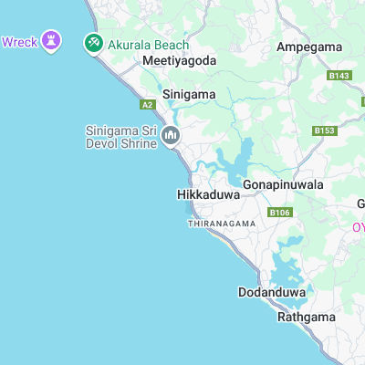 North Jetty (Hikkaduwa) surf map