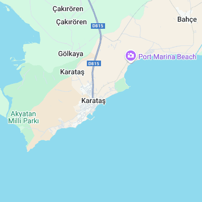 Karatas surf map