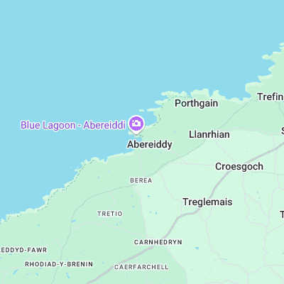 Abereiddy surf map