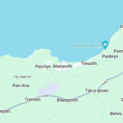 Aberporth surf map
