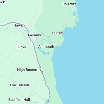 Alnmouth surf map