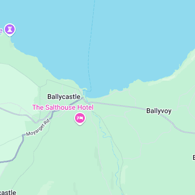 Ballycastle surf map