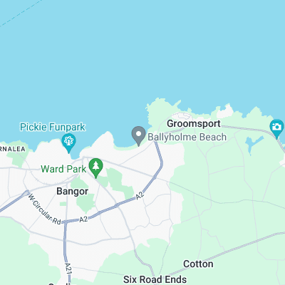 Ballyholme Beach surf map