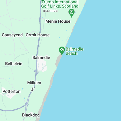 Balmedie surf map
