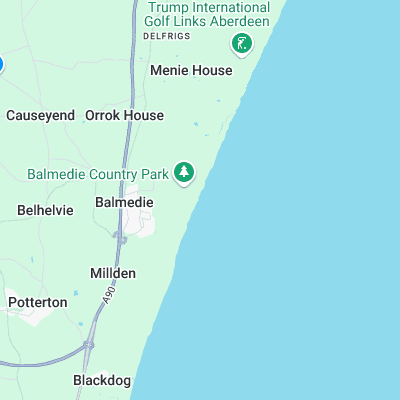 Balmedie surf map