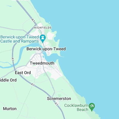 Berwick-upon-Tweed surf map
