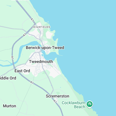 Berwick-upon-Tweed surf map