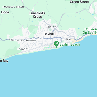 Bexhill surf map