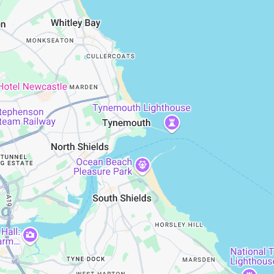 Black Middens surf map