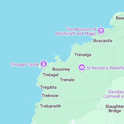 Bossiney Haven surf map