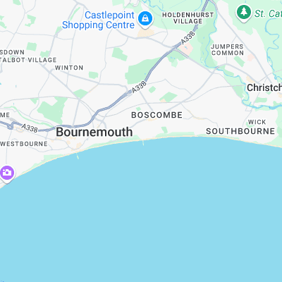 Bournemouth Artificial Reef surf map