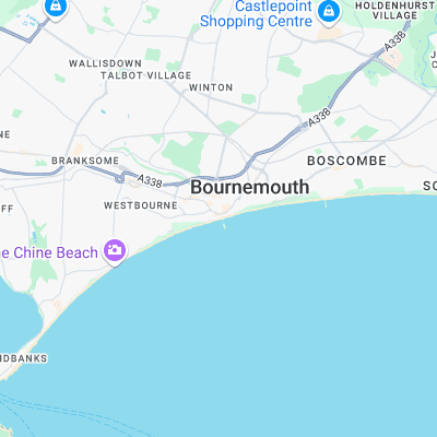 Bournemouth Pier surf map