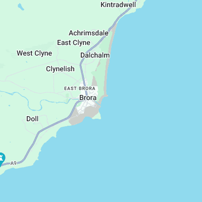 Brora Beach surf map
