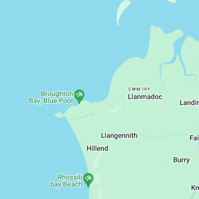 Broughton Bay surf map