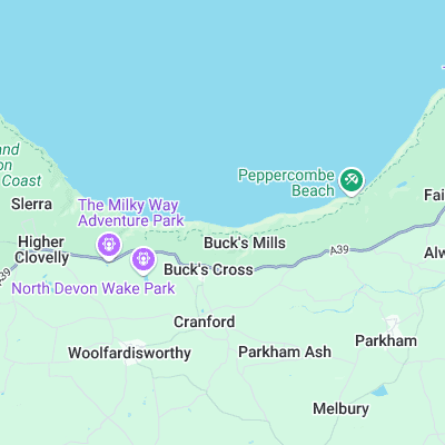 Bucks Mill surf map