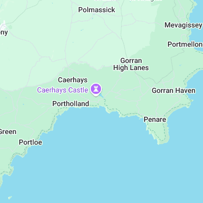 Caerhays surf map