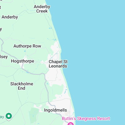 Chapel St Leonards surf map