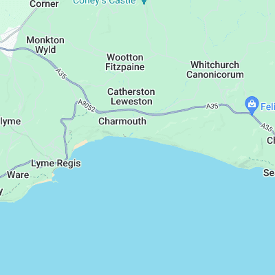 Charmouth surf map