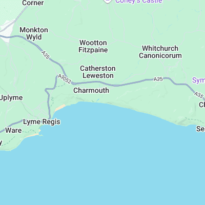 Charmouth surf map