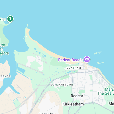 Coatham Sands surf map