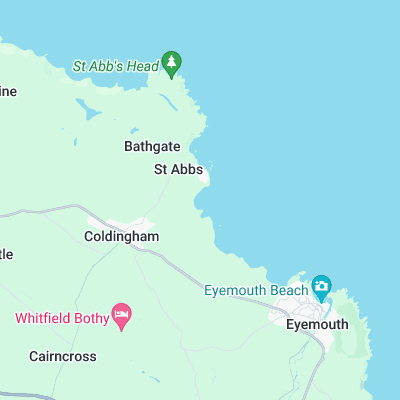 Coldingham Bay surf map