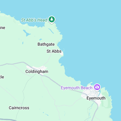 Coldingham Bay surf map