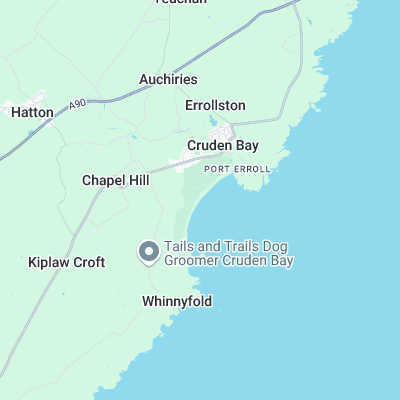 Cruden Bay surf map