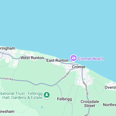 East Runton surf map