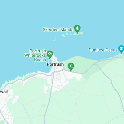 East Strand surf map