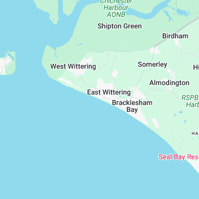 East Witterings surf map