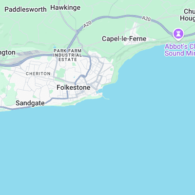 Folkestone surf map