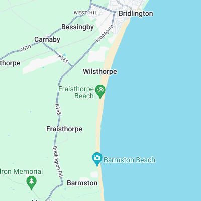 Fraisthorpe surf map