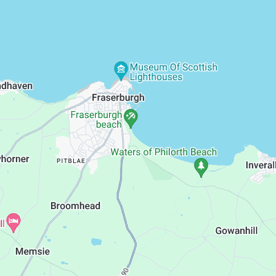 Fraserburgh surf map