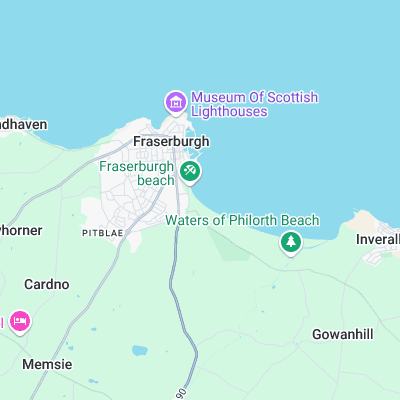 Fraserburgh surf map