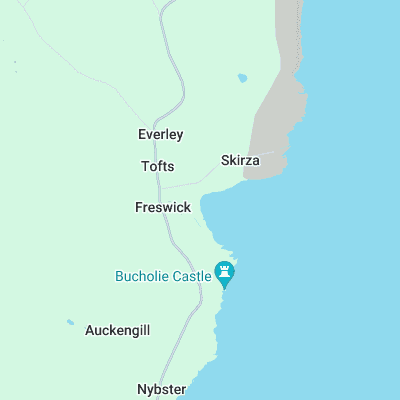 Freswick Bay surf map