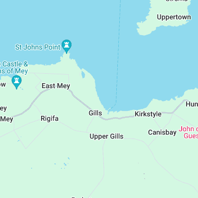 Gills Bay surf map