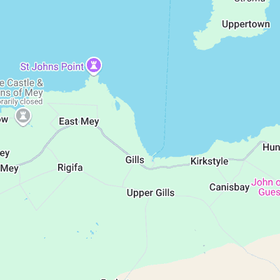 Gills Bay surf map