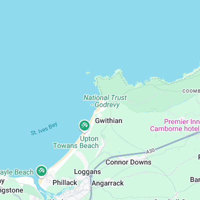 Godrevy surf map