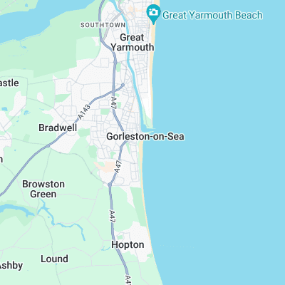 Gorleston surf map